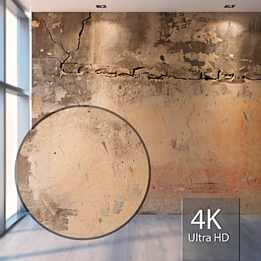 Seamless Plaster Texture - 4K Maps & Material 3D model image 1 