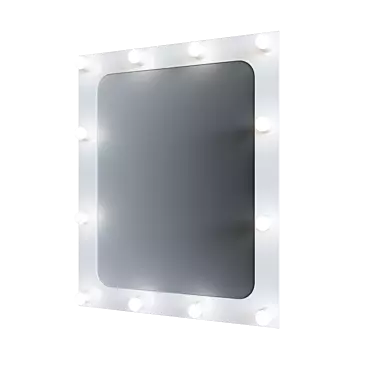 Illuminated Makeup Mirror 3D model image 1 