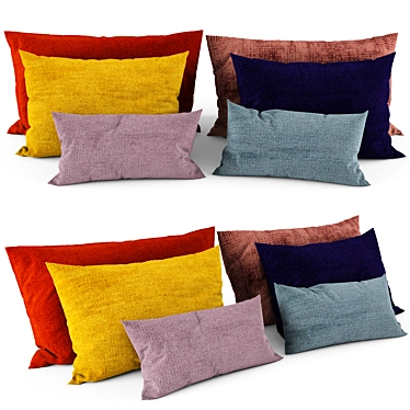 Versatile Stylish Accent Pillows 3D model image 1 