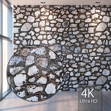 Seamless Stone Texture in 4K 3D model image 1 