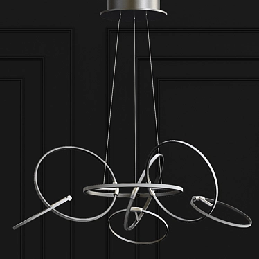 Et2 Ringer Chandelier: Elegant Illumination 3D model image 1 