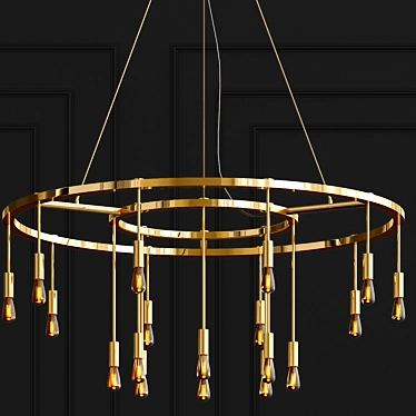 Starry Night Chandelier 3D model image 1 