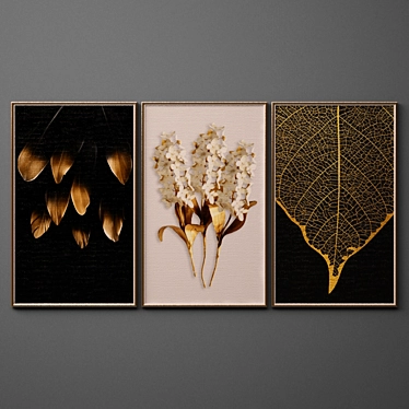 Elegant Art Collection - 6pcs, 60x100 cm 3D model image 1 