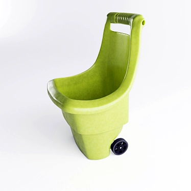 Versatile Plastic Garden Trolley 3D model image 1 