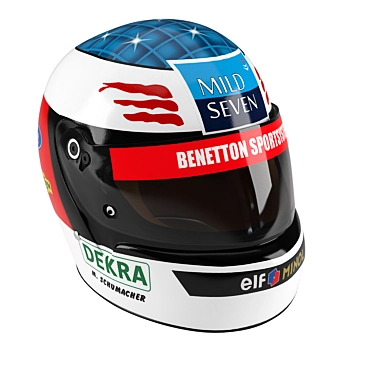  iconic Helmet Michael Schumacher 3D model image 1 