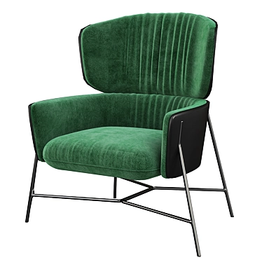 Caristo High Back Armchair: Modern Elegance at Its Best! 3D model image 1 