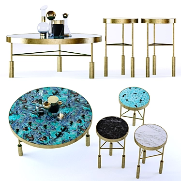 Sedona Tables by Kelly Wearstler: Modern Elegance for Your Space 3D model image 1 
