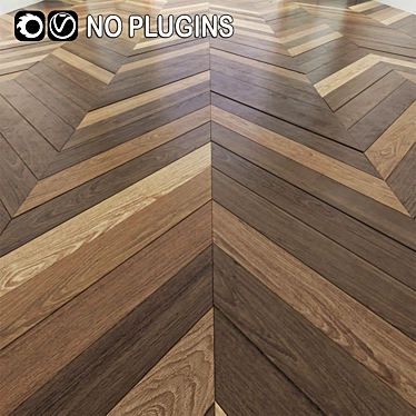 Textures Pack: High-Quality Wood Flooring 3D model image 1 