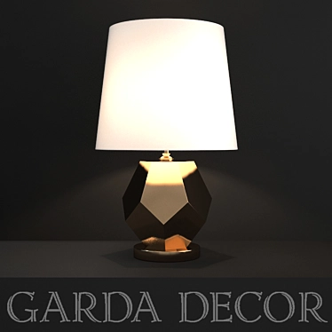 Golden Glow Desk Lamp 3D model image 1 