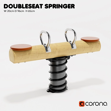 KOMPAN Double Spring Swing 3D model image 1 