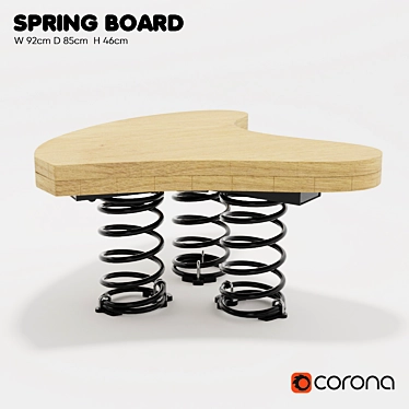  Kompan Springboard Rocking Chair 3D model image 1 