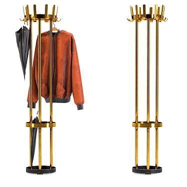 Glam Coat Stand 3D model image 1 