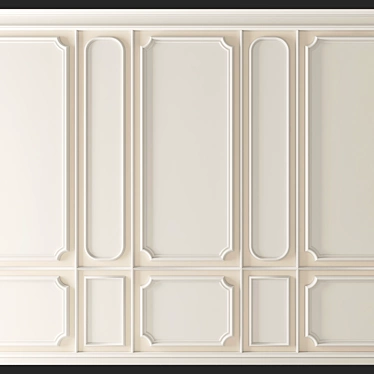 Elegant Wall Moulding: Transform Your Space 3D model image 1 