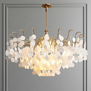 Elegant Crystal Chandelier - LL008 3D model image 1 