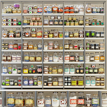 Versatile Spice Shelf: Organize and Display Your Groceries & Sauces 3D model image 1 