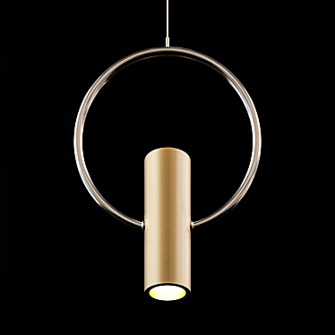 Modern Copper Pendant Lamp 3D model image 1 