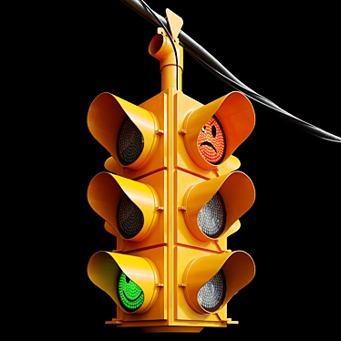 Multifunctional Traffic Light 3D model image 1 