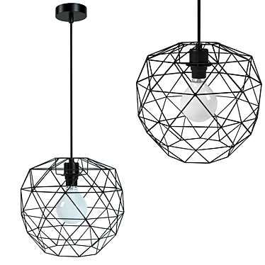 Elegant Crystal Suspension: LEROY MERLIN 3D model image 1 