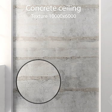 Seamless Concrete Ceiling Texture- High Detail 3D model image 1 