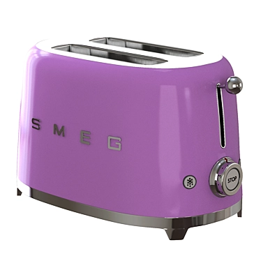 Sleek SMEG Toaster 3D model image 1 