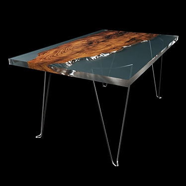 Epoxy Resin Slab Table 3D model image 1 