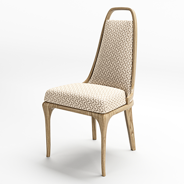 Modern Alexander Collection Chair 3D model image 1 