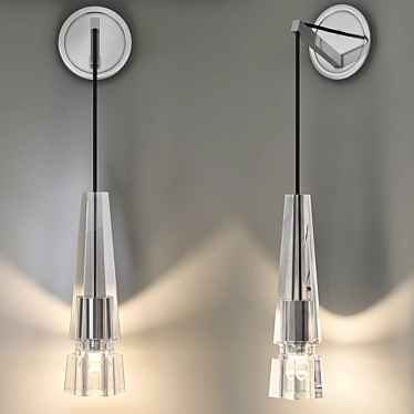 Elegant Chamonix Sconce by Jonathan Browning 3D model image 1 