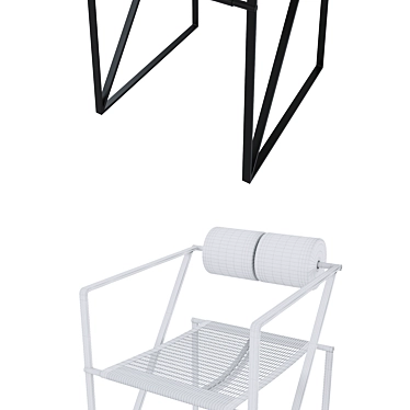 Elegant Seconda Armchair: Italian Design Masterpiece 3D model image 1 
