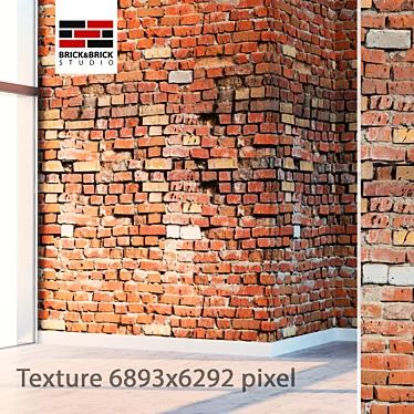 Highly Detailed Seamless Brick Texture 3D model image 1 