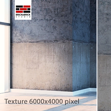 Seamless Plaster Texture Kit 3D model image 1 