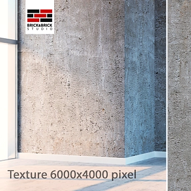 Detailed Seamless Concrete Texture 3D model image 1 