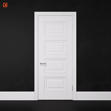 Status Interroom Door: 1980x800 Size 3D model image 1 