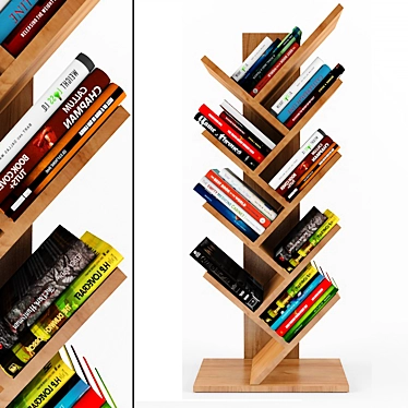 Modern Bookshelf: Stylish and Functional 3D model image 1 