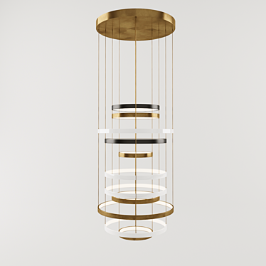 Elegant Ceiling Light 3D model image 1 