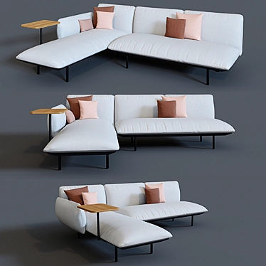Elegant Tribu Senja Sofa Set 3D model image 1 