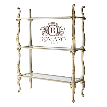 Elegant Olivia Bookcase: Handcrafted Beauty 3D model image 1 