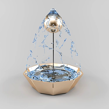 Realflow & 3dsmax Fountain 3D model image 1 