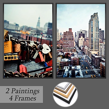 Versatile Set of Wall Paintings 3D model image 1 