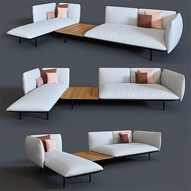 Tribu Senja 8 Piece Sofa Set 3D model image 1 