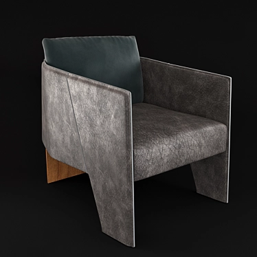 Sleek Ketch Armchair, Henge 3D model image 1 