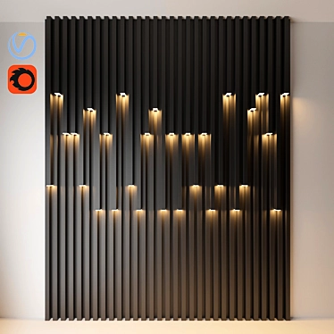 Glowing Wall Art 3D model image 1 