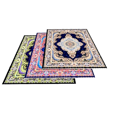 Elegant Persian Carpets - Timeless Beauty 3D model image 1 