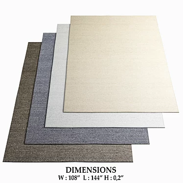 Fabula Living Fenris Rugs - Versatile Designs for Stylish Interiors 3D model image 1 