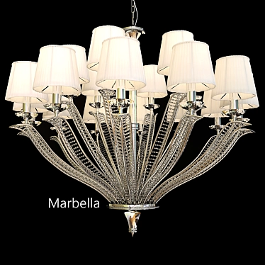 Castro Marbella Luxury Crystal Chandelier 3D model image 1 