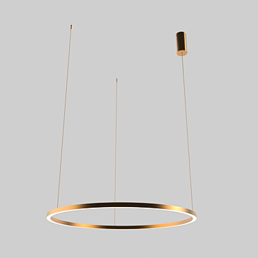 Golden Glow TOR Suspension Lamp 3D model image 1 