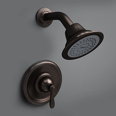 Oil Rubbed Bronze Brantford Shower Faucet 3D model image 1 