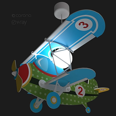 Baby Plane Lamp: LeroyMerlin 2019 3D model image 1 