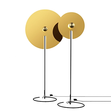 Wever & Ducre Mirro Floor Lamp: Sleek and Elegant Lighting 3D model image 1 