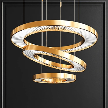 Elegant Crystal Canopus Pendant 3D model image 1 