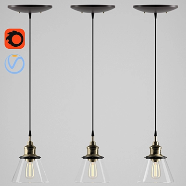 Vintage Edison Light Bulb: Timeless Elegance 3D model image 1 